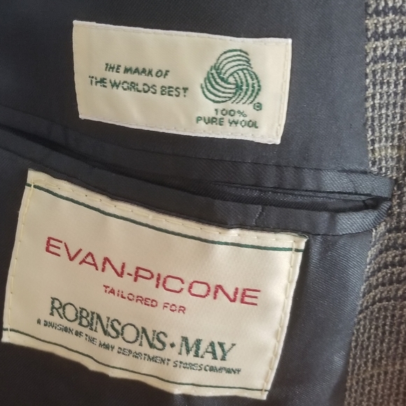 Men Blazer Jacket (48R) Evan-Piccone 100% lambswool - Picture 6 of 7